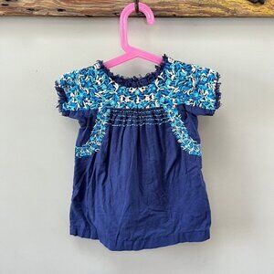 Peek Short Sleeve Embroidered Dress- Size 18-24‎ months